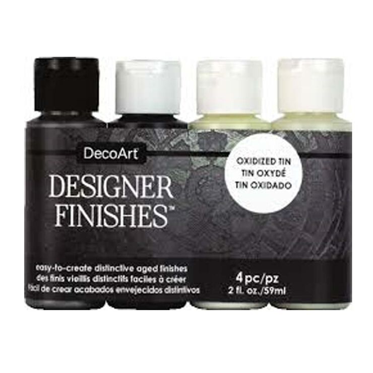 DecoArt Designers Finishes Zinc Oxidat 4 colors