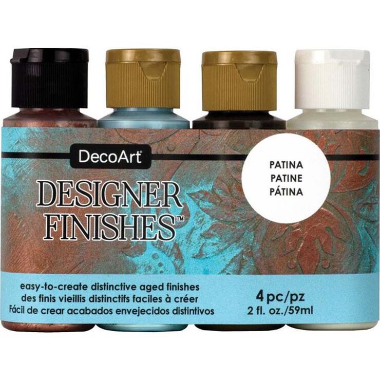 DecoArt Designers Finishes Pátina 4 colores