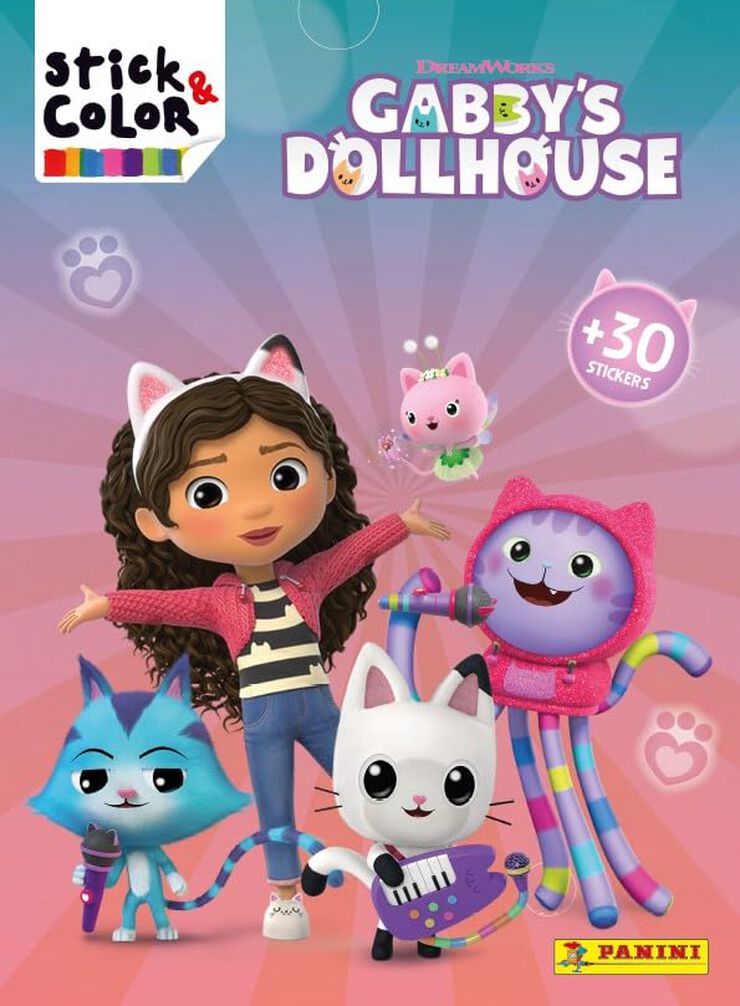 Stick & Color La casa de muñecas de Gabby