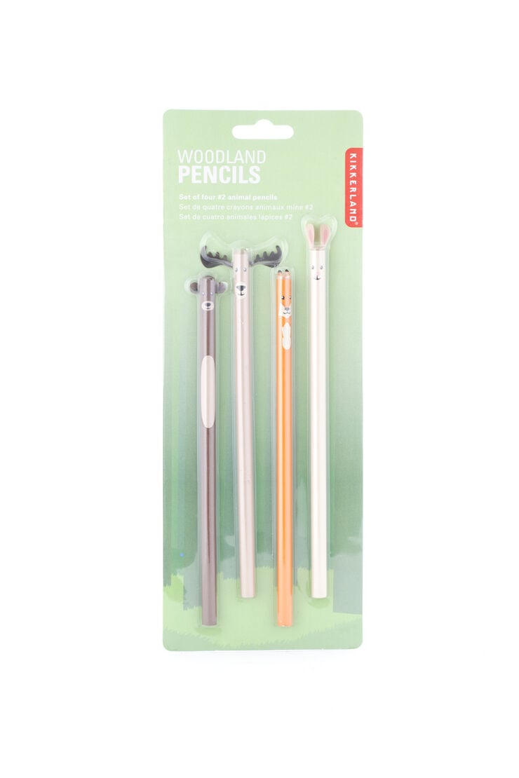 Set de l&aacute;pices Kikkerland Animales del bosque 4u