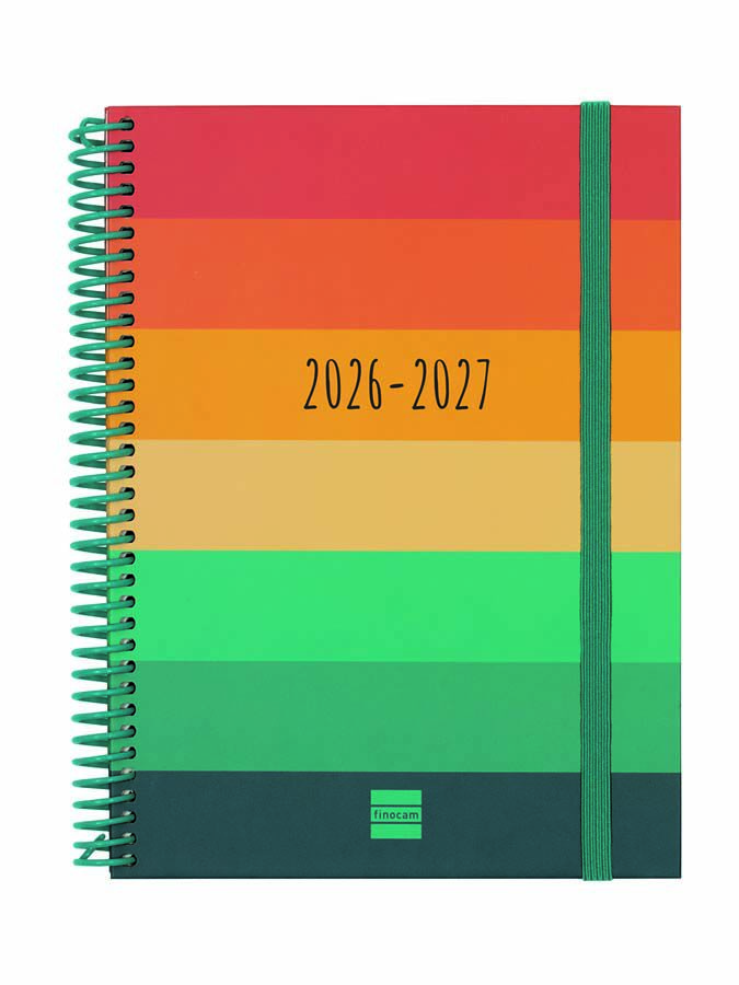 Agenda Escolar Finocam Diva 1/4 Sem/Vista Catal&aacute;n 2026-27 Colors