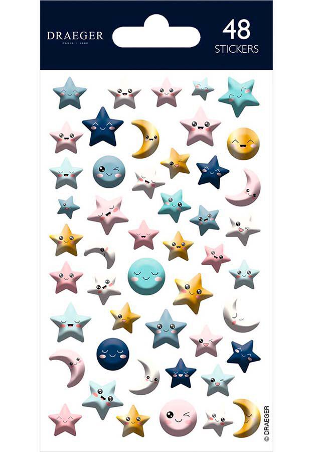 Stickers Draeger Luna, Sol, Estrelles 48u