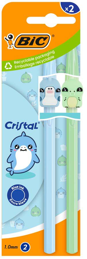 Bol&iacute;grafo Bic Cristal Figura Dino/Tibur&oacute;n