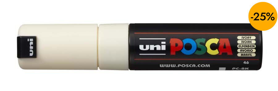 Retolador Posca PC-8K 8mm marfil