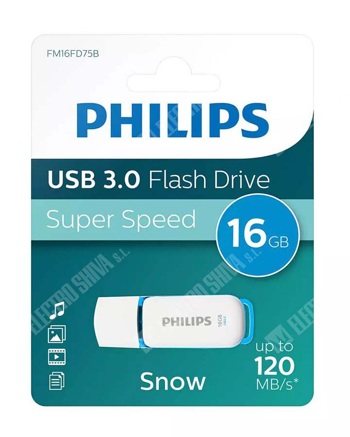 Mem&ograve;ria USB Philips Snow 3.0 16Gb