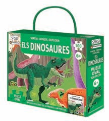 Libro y Puzle Dinosaures 100 piezas