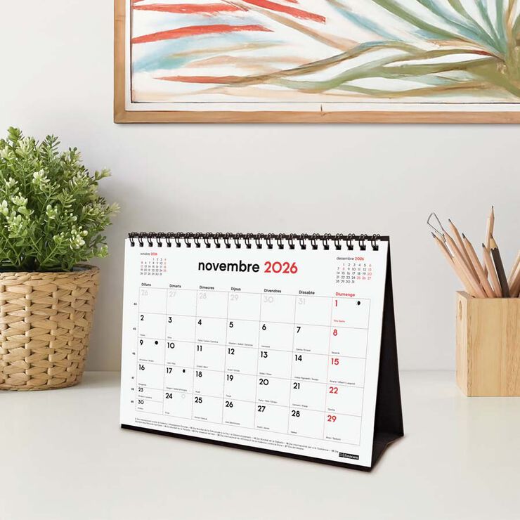 Calendario Finocam sobremesa 16 meses  21x15cm cat 2025-26