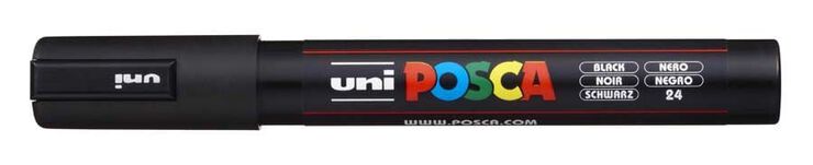 Retolador Posca PC-5M 1,8-2,5mm negre