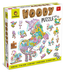 Woody Puzzle 48 peces - Unicorn Encantat