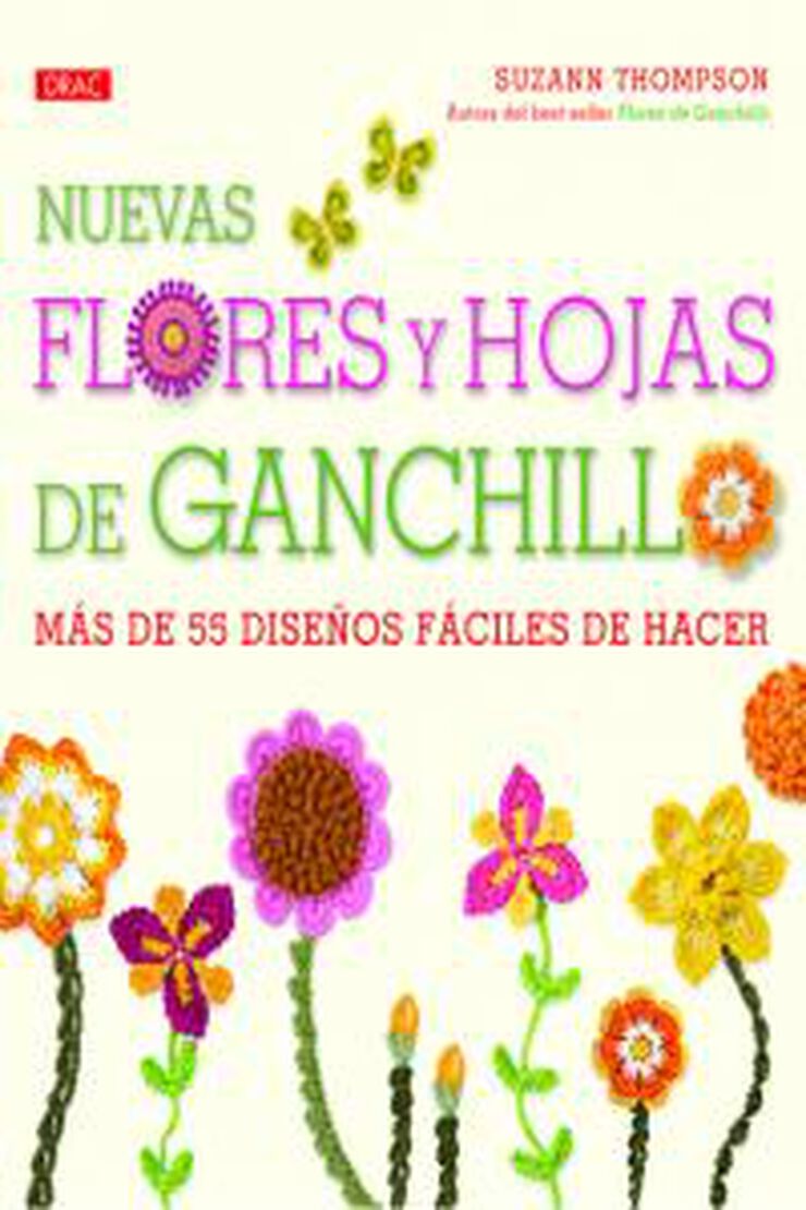 Nuevas flores y hojas de ganchillo