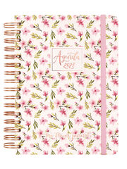 Agenda Finocam Flower Journal D&iacute;a P&aacute;gina 2027 Catal&aacute;n Rosa