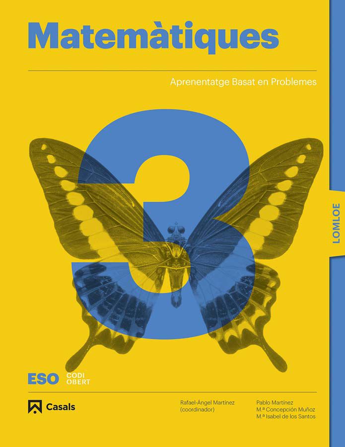 matem&agrave;tiques 3 ESO LOMLOE Ed. Casals