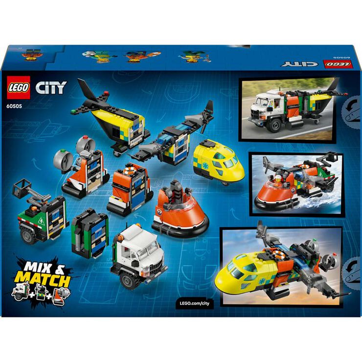 LEGO&reg; City Remix: Avi&oacute;, Cami&oacute; T&egrave;cnic i Aerolliscador 60505