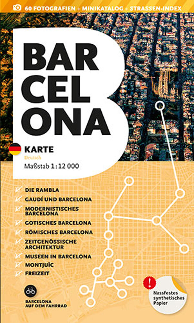Mapa Barcelona (alemán)