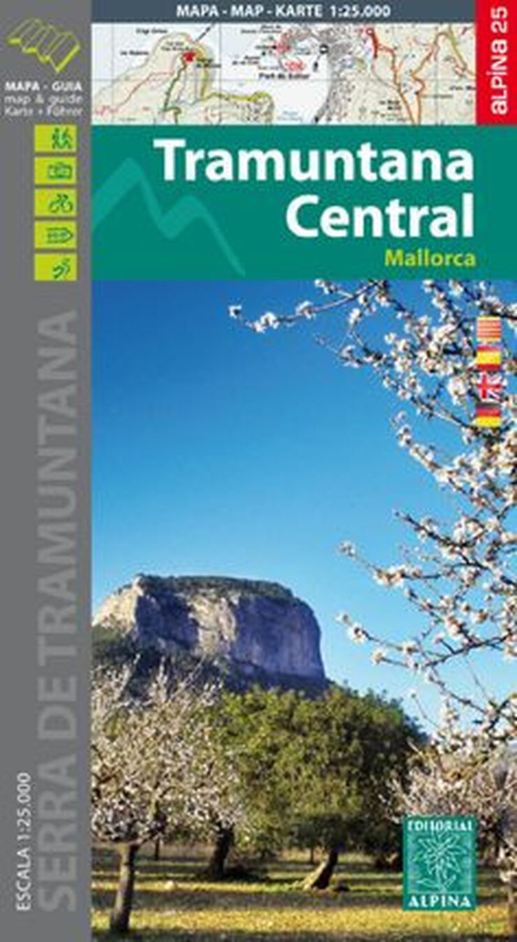 Tramuntana central 1:25.000 Mallorca