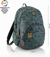 Mochila Triple MQR Oslo Not Boring Verde