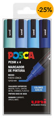 Retoladors Posca PC-5M 1,8-2,5mm blaus 4 colors