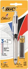 Bolígraf Bic 3 colors + Portamines HB