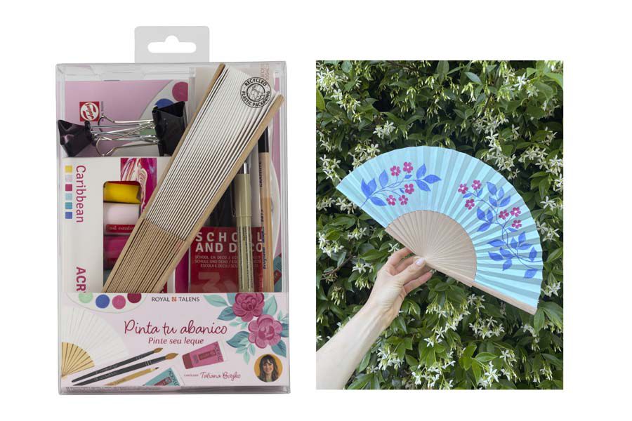 Set Acr&iacute;lico Talens Pinta tu Abanico