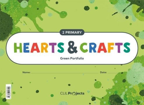 Hearts and Crafts Green Notebook 2&ordm; Primary