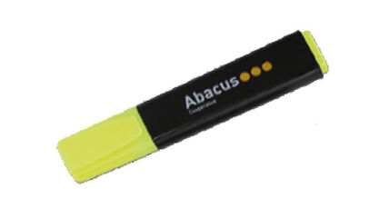 Marcador fluorescente Abacus amarillo 10 unidades