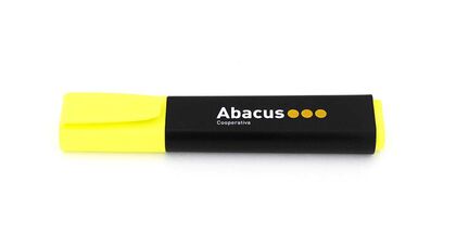 Marcador fluorescente Abacus amarillo 10 unidades