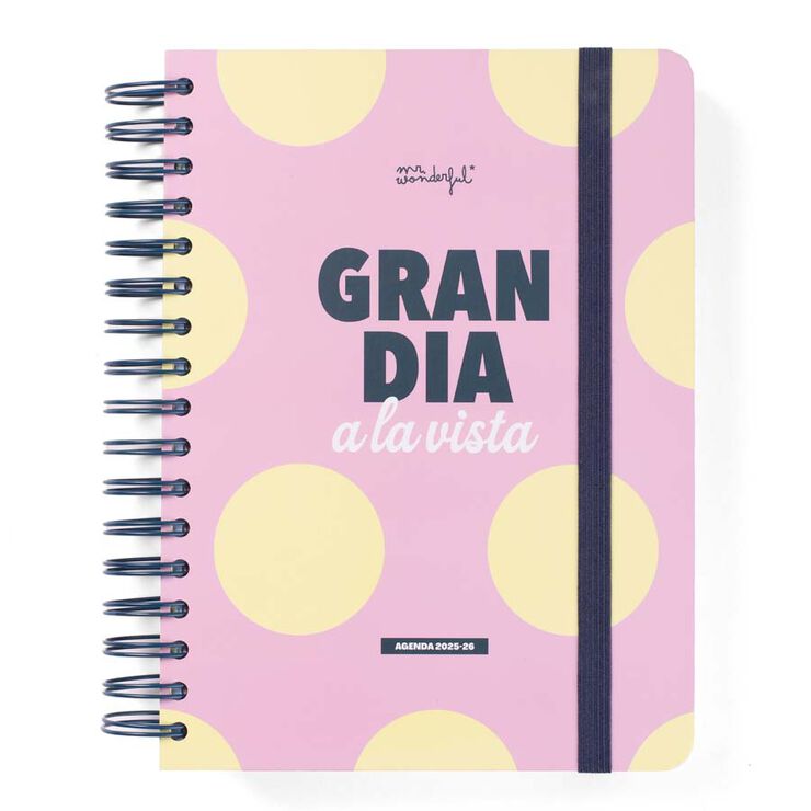 Agenda escolar Mr. Wonderful Wonder dia/pàg cat 2025-26 Gran dia a la vista
