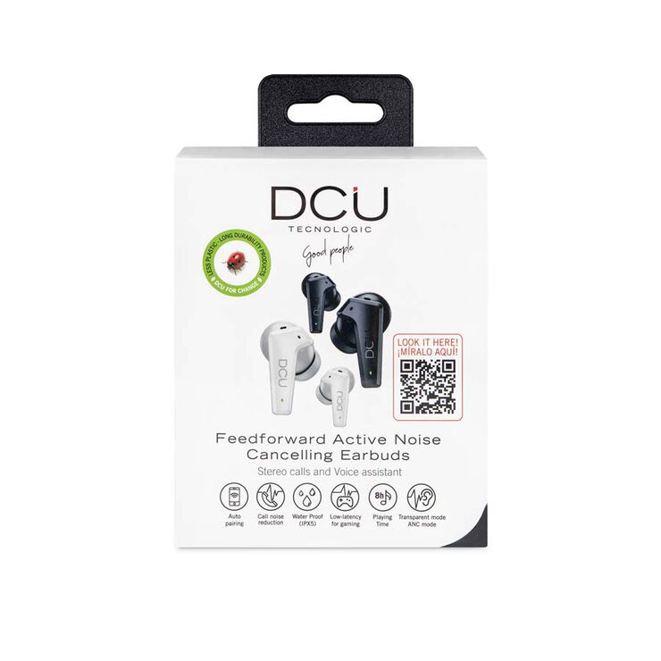 DCU Tecnologic Auriculares Bluetooth Diadema + con Jack Negro
