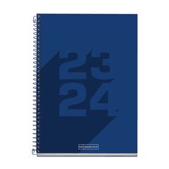 Agenda Escolar Plus A5 Mrius Día/Pág Cast 23-24 Basic Azul Marino