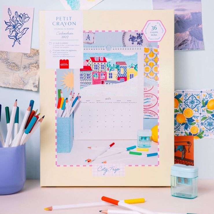 Calendario Pintar Por N&uacute;meros La Petite &Eacute;picerie Viajar