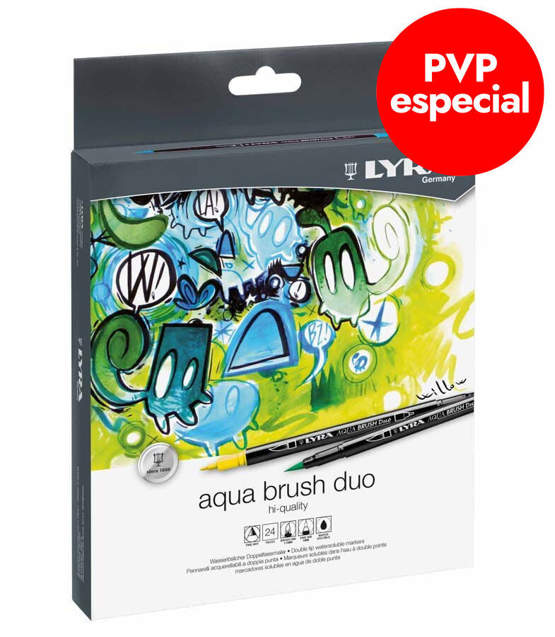 Retoladors Duo Pinzell/Fine Lyra 24 colors