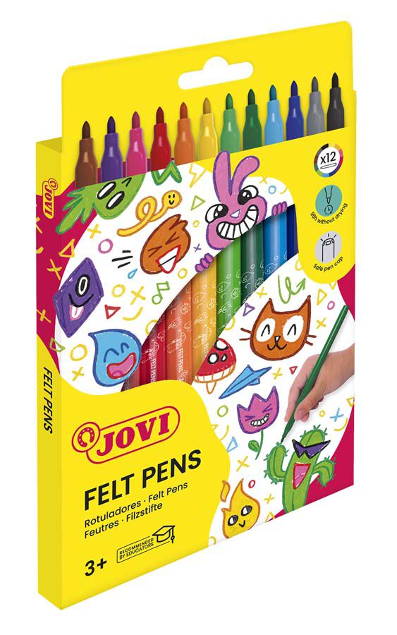 Retoladors de colors Jovi 12u