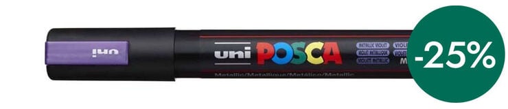 Rotulador Posca PC-3M 0,9-1,3mm lila