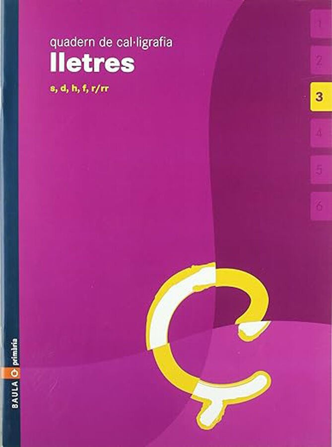 Cal&middot;ligrafia 3 Lletres Prim&agrave;ria Baula