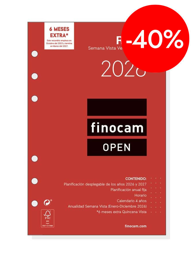 Recanvi Finocam Open 500 R599 setm/vista vertical cas 2026