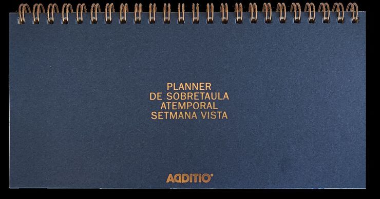 Planificador Mesa Additio Semana Vista Atemporal Catal&aacute;n