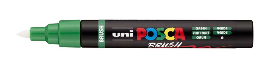 Marcador Posca PC-5BR pincel 1-4mm verde