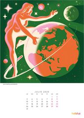Calendario de la Tierra 2023/24 Holaluz A3 Paret Cast