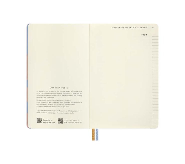 Agenda Moleskine tapa dura setmanal Large 2027 Al&iacute;cia