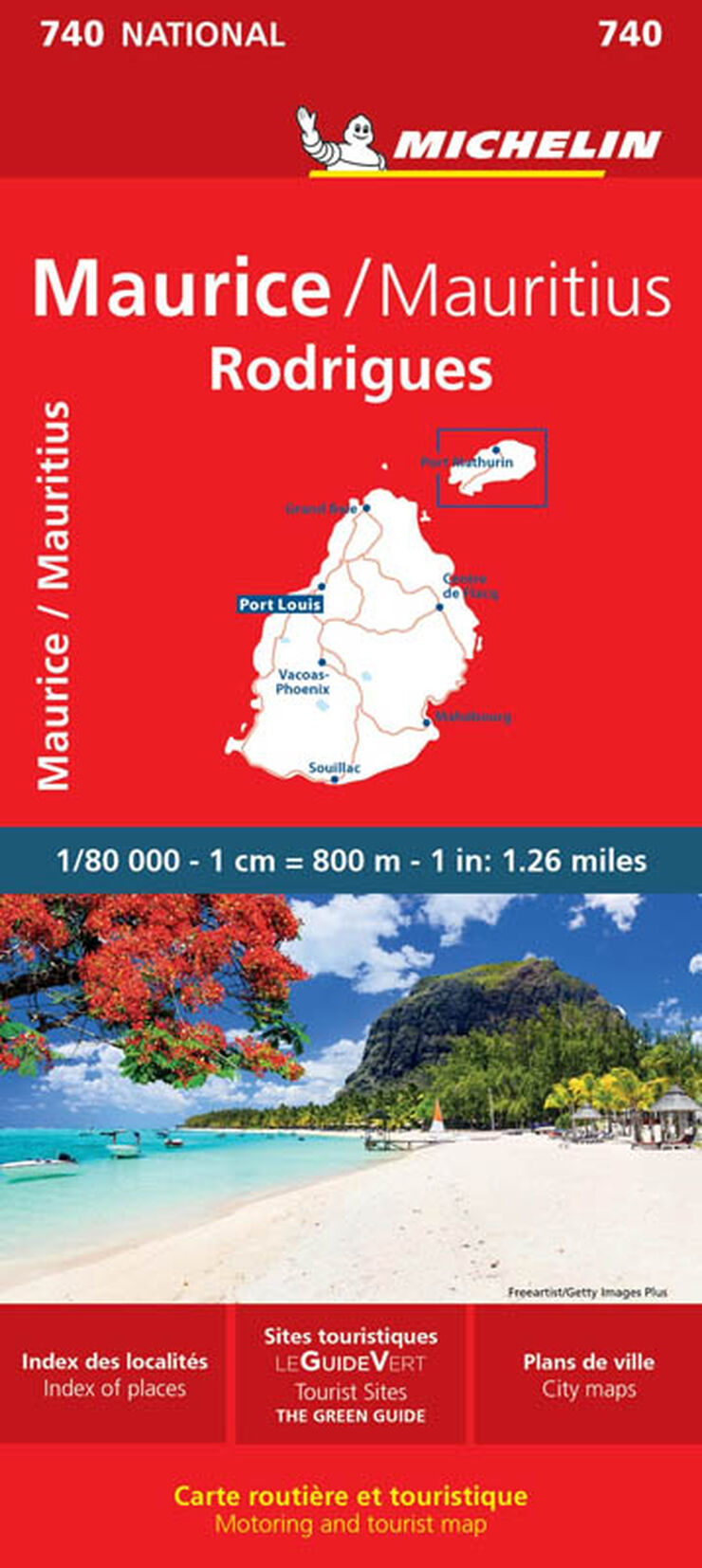 Mapa National Maurice/ Mauritius