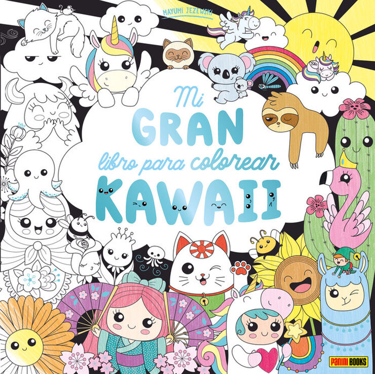 Mi gran libro para colorear kawaii