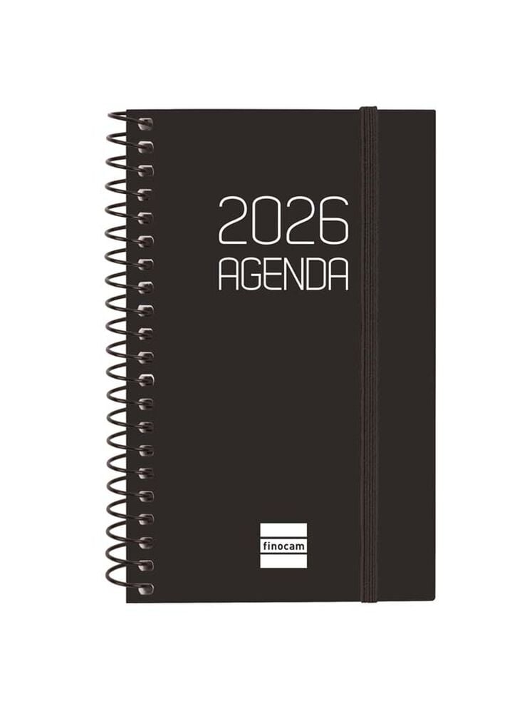 Agenda Finocam Opaque E3 sem/vista horizontal cat 2026 negro