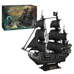 Puzle 3D Cubic Fun Barco Pirata Queen Anne's Revenge