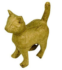 Figura papel maché Décopatch Gato 15cm