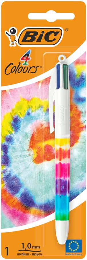 Bol&iacute;grafo Bic 4 Colours Tie Dye