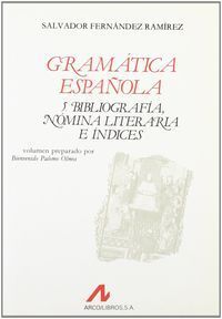 Bibliograf&iacute;a, n&oacute;mina literaria e &iacute;ndices