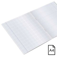 Llibreta grapada Abacus A4 48 fulls 4x4mm lila