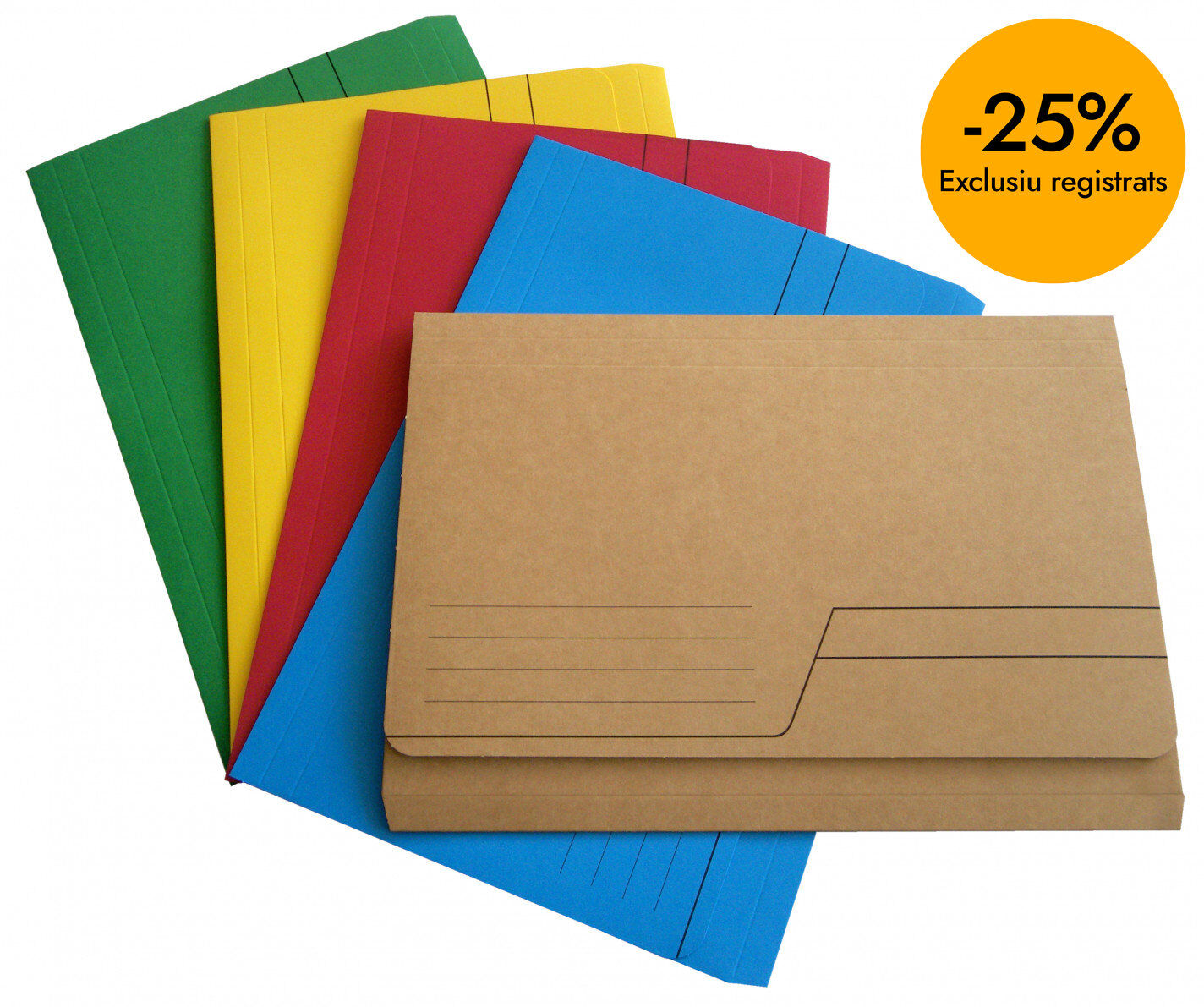 Subcarpeta con bolsa Abacus A4 250g azul 10u