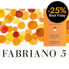 Bloc Aquarel·la Fabriano 50% cotó 26x36cm 300g