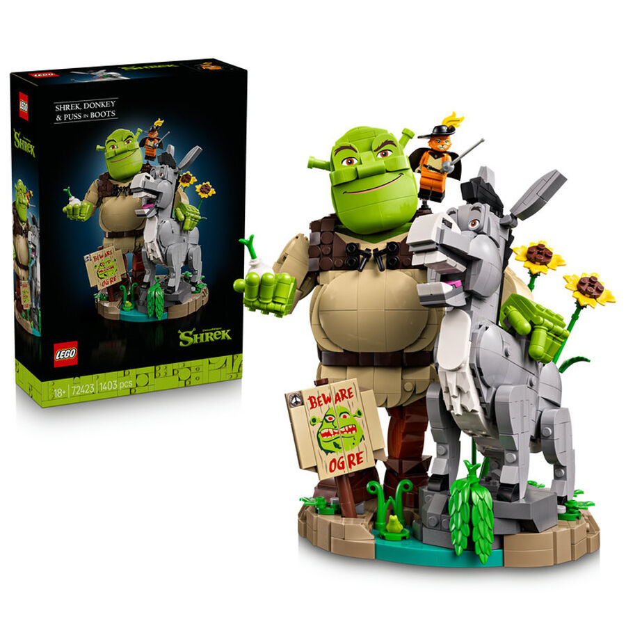 LEGO&reg; Shrek, Asno y Gato con Botas 72423